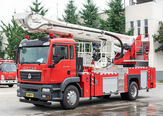 Sinotruk SITRAK 32mの救助の空気のプラットホームの消火活動のトラック