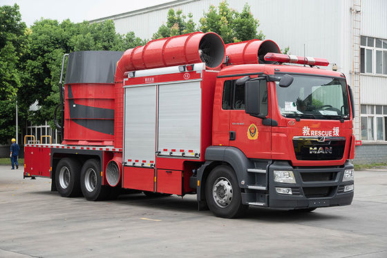 ドイツ人の煙の排気の水漕が付いている特別な消火活動のトラック