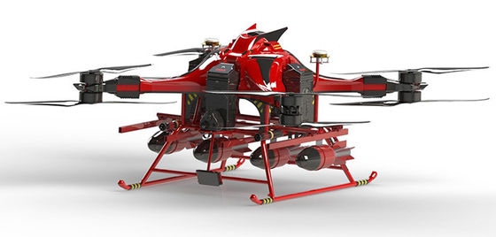 救助の消火活動の無人機および検出UAV