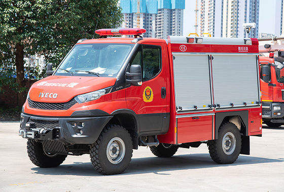 4x4イヴェコのCAFSの火-消火システムが付いている毎日の救助の消防車